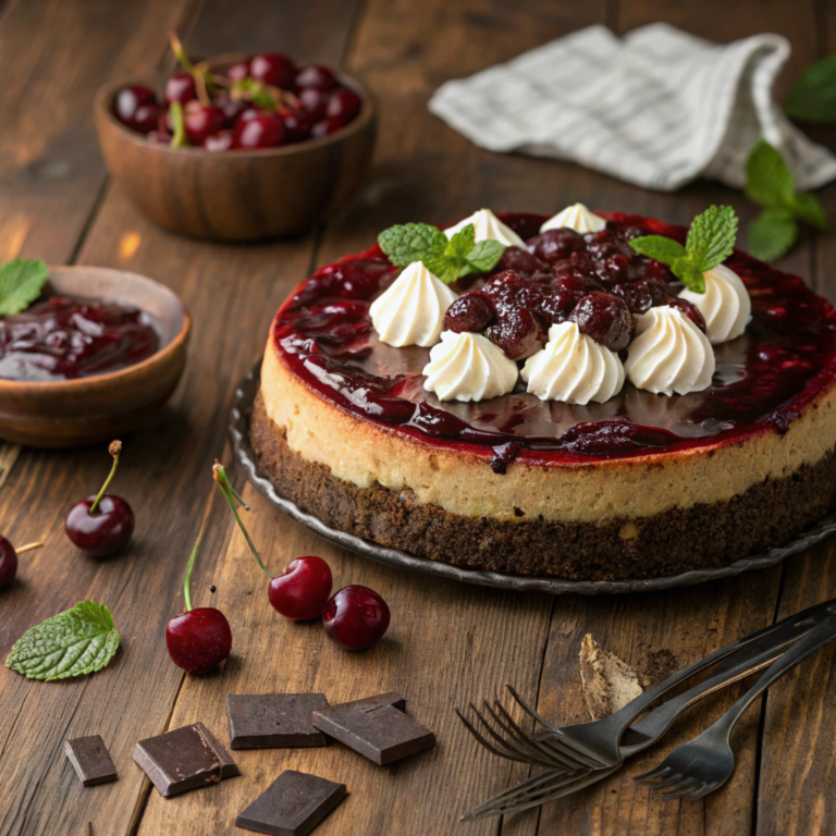 Cherry Chocolate Cheesecake Recipe