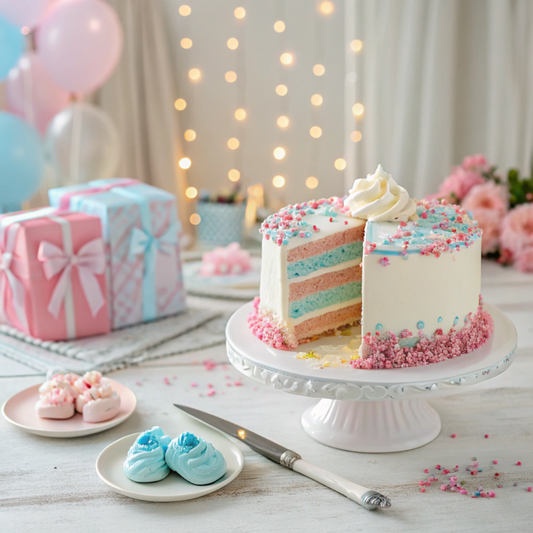 Gender Reveal Cake