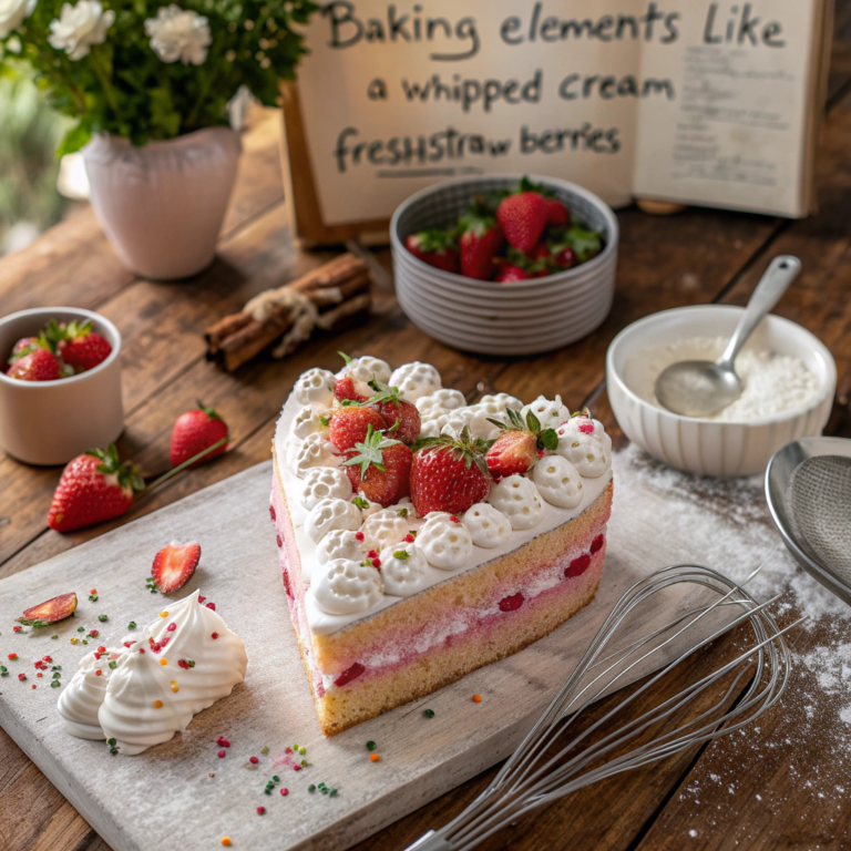 Heart-Shaped Cake Recipe: A Sweet Delight for Your Loved Ones! ❤️🍰