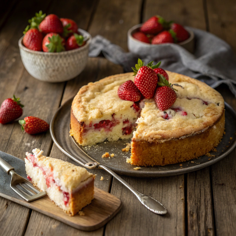 homemade-strawberry-cheesecak