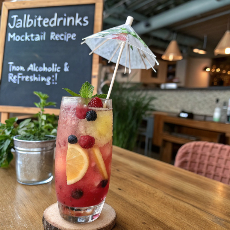 JalbiTeDrinks Mocktail Recipe 🍹 (Non-Alcoholic & Refreshing!)