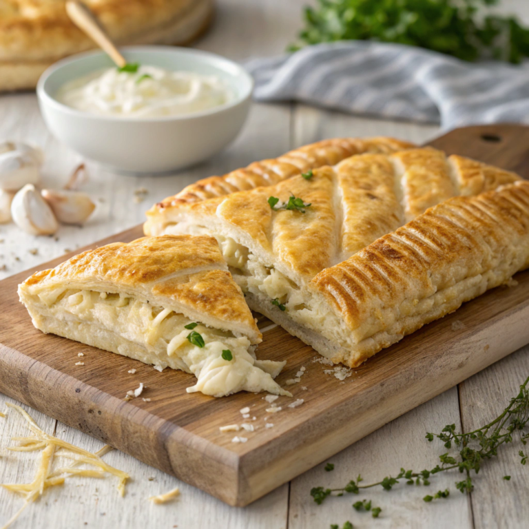 Chicken & Cheese Jalousie Recipe – A Flaky, Cheesy Delight!